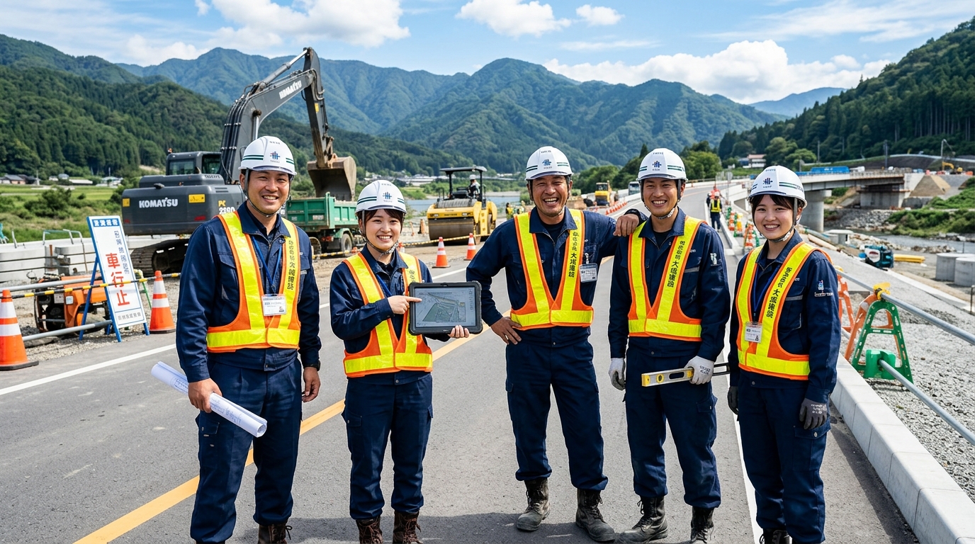 株式会社みらい土木建設の現場技術スタッフチーム